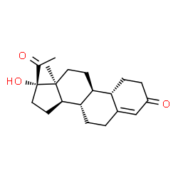 ChemSpider 2D Image | (8alpha,9beta,10alpha,14beta,17alpha)-17-Hydroxy-19-norpregn-4-ene-3,20-dione | C20H28O3