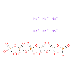 ChemSpider 2D Image | [oxido-[oxido-[oxido-[oxido(phosphooxy)phosphoryl]oxy-phosphoryl]oxy-phosphoryl]oxy-phosphoryl] phosphate; sodium(1+) dihydride | Na6O18P6