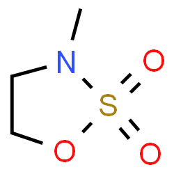 ChemSpider 2D Image | 3-Methyloxathiazolidine 2,2-dioxide | C3H7NO3S