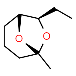ChemSpider 2D Image | (1S,5R,7R)-7-Ethyl-5-methyl-6,8-dioxabicyclo[3.2.1]octane | C9H16O2