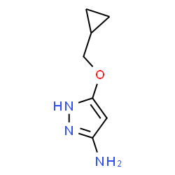 ChemSpider 2D Image | 5-(Cyclopropylmethoxy)-1H-pyrazol-3-amine | C7H11N3O