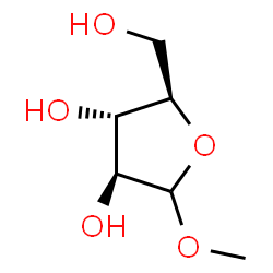 ChemSpider 2D Image | Methyl D-arabinofuranoside | C6H12O5