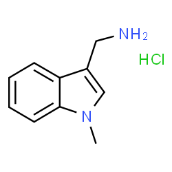 ChemSpider 2D Image | (1-Methyl-1H-indol-3-yl)methanamine hydrochloride | C10H13ClN2