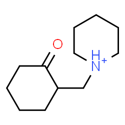 ChemSpider 2D Image | 1-[(2-Oxocyclohexyl)methyl]piperidinium | C12H22NO
