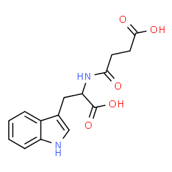 ChemSpider 2D Image | N-(3-Carboxypropanoyl)tryptophan | C15H16N2O5