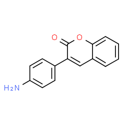 ChemSpider 2D Image | 3-(4-Aminophenyl)-2H-chromen-2-one | C15H11NO2