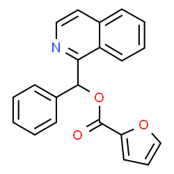 ChemSpider 2D Image | 1-Isoquinolinyl(phenyl)methyl 2-furoate | C21H15NO3