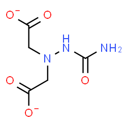 ChemSpider 2D Image | 2,2'-(2-Carbamoyl-1,1-hydrazinediyl)diacetate | C5H7N3O5