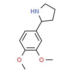ChemSpider 2D Image | 2-(3,4-Dimethoxyphenyl)pyrrolidine | C12H17NO2