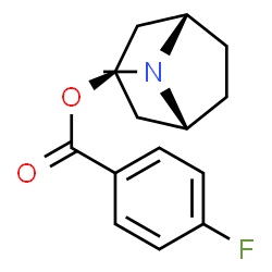 ChemSpider 2D Image | (3-exo)-8-Methyl-8-azabicyclo[3.2.1]oct-3-yl 4-fluorobenzoate | C15H18FNO2