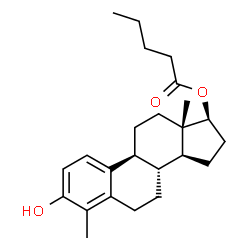 ChemSpider 2D Image | 4-METHYL ESTRADIOL 17-VALERATE | C24H34O3
