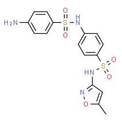 ChemSpider 2D Image | 4-Amino-N-{4-[(5-methyl-1,2-oxazol-3-yl)sulfamoyl]phenyl}benzenesulfonamide | C16H16N4O5S2