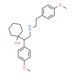 ChemSpider 2D Image | N-(2-(4-METHOXYPHENYL)ETHYL) DIDESMETHYLVENLAFAXINE | C24H33NO3