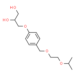 ChemSpider 2D Image | 3-{4-[(2-Isopropoxyethoxy)methyl]phenoxy}-1,2-propanediol | C15H24O5