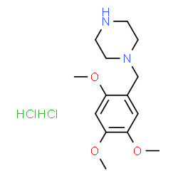 ChemSpider 2D Image | 1-(2,4,5-Trimethoxybenzyl)piperazine dihydrochloride | C14H24Cl2N2O3
