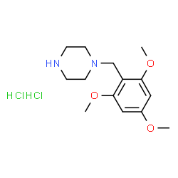 ChemSpider 2D Image | 1-(2,4,6-Trimethoxybenzyl)piperazine dihydrochloride | C14H24Cl2N2O3