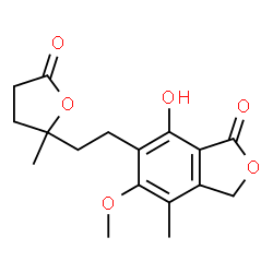 ChemSpider 2D Image | MYCOPHENOLIC ACID LACTONE | C17H20O6
