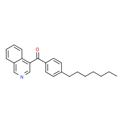 ChemSpider 2D Image | (4-Heptylphenyl)-4-isoquinolinylmethanone | C23H25NO