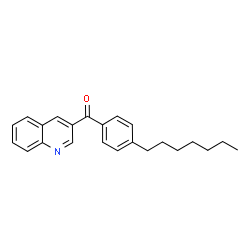 ChemSpider 2D Image | (4-Heptylphenyl)(3-quinolinyl)methanone | C23H25NO