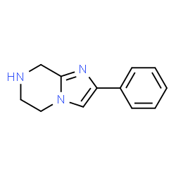 ChemSpider 2D Image | 2-PHENYL-5H,6H,7H,8H-IMIDAZO[1,2-A]PYRAZINE | C12H13N3