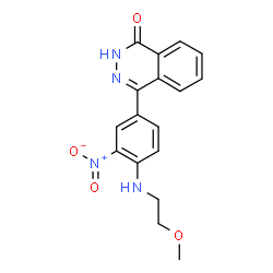 ChemSpider 2D Image | 4-{4-[(2-Methoxyethyl)amino]-3-nitrophenyl}-1(2H)-phthalazinone | C17H16N4O4