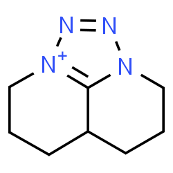 ChemSpider 2D Image | 5,6,6a,7,8,9-Hexahydro-4H-tetrazolo[1,5,4-ij][1,8]naphthyridin-3-ium | C8H13N4