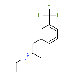 ChemSpider 2D Image | N-Ethyl-1-[3-(trifluoromethyl)phenyl]-2-propanaminium | C12H17F3N