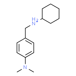ChemSpider 2D Image | N-[4-(Dimethylamino)benzyl]cyclohexanaminium | C15H25N2