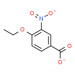 ChemSpider 2D Image | 4-Ethoxy-3-nitrobenzoate | C9H8NO5
