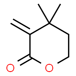 ChemSpider 2D Image | 4,4-Dimethyl-3-methylenetetrahydro-2H-pyran-2-one | C8H12O2