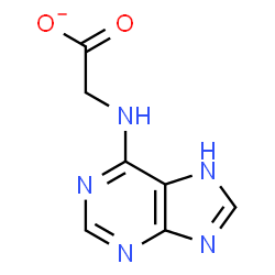ChemSpider 2D Image | (7H-Purin-6-ylamino)acetate | C7H6N5O2