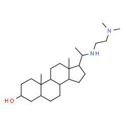 ChemSpider 2D Image | 20-{[2-(Dimethylamino)ethyl]amino}pregnan-3-ol | C25H46N2O