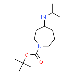 ChemSpider 2D Image | TERT-BUTYL 4-(ISOPROPYLAMINO)AZEPANE-1-CARBOXYLATE | C14H28N2O2
