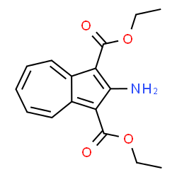 ChemSpider 2D Image | Diethyl 2-amino-1,3-azulenedicarboxylate | C16H17NO4