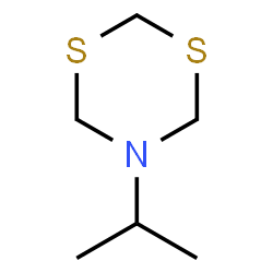 ChemSpider 2D Image | 5-Isopropyl-1,3,5-dithiazinane | C6H13NS2