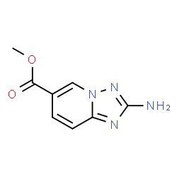 ChemSpider 2D Image | Methyl 2-amino[1,2,4]triazolo[1,5-a]pyridine-6-carboxylate | C8H8N4O2
