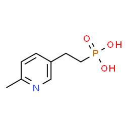 ChemSpider 2D Image | [2-(6-Methyl-3-pyridinyl)ethyl]phosphonic acid | C8H12NO3P