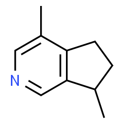 ChemSpider 2D Image | 4,7-Dimethyl-6,7-dihydro-5H-cyclopenta[c]pyridine | C10H13N