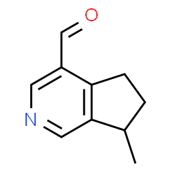 ChemSpider 2D Image | 7-Methyl-6,7-dihydro-5H-cyclopenta[c]pyridine-4-carbaldehyde | C10H11NO