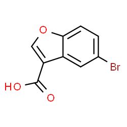 ChemSpider 2D Image | 5-Bromobenzofuran-3-carboxylic acid | C9H5BrO3