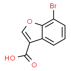 ChemSpider 2D Image | 7-Bromo-1-benzofuran-3-carboxylic acid | C9H5BrO3
