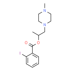 ChemSpider 2D Image | 1-(4-Methyl-1-piperazinyl)-2-propanyl 2-iodobenzoate | C15H21IN2O2