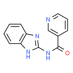 ChemSpider 2D Image | N-(1H-Benzimidazol-2-yl)nicotinamide | C13H10N4O
