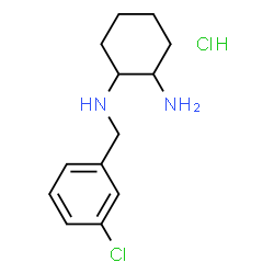 ChemSpider 2D Image | N-(3-Chlorobenzyl)-1,2-cyclohexanediamine hydrochloride (1:1) | C13H20Cl2N2