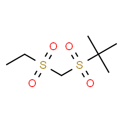 ChemSpider 2D Image | 2-{[(Ethylsulfonyl)methyl]sulfonyl}-2-methylpropane | C7H16O4S2