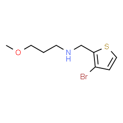 ChemSpider 2D Image | N-[(3-Bromo-2-thienyl)methyl]-3-methoxy-1-propanamine | C9H14BrNOS