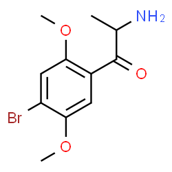 ChemSpider 2D Image | 2-Amino-1-(4-bromo-2,5-dimethoxyphenyl)-1-propanone | C11H14BrNO3