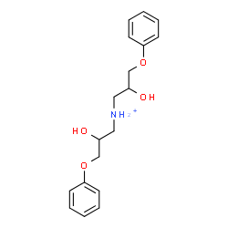 ChemSpider 2D Image | 2-Hydroxy-N-(2-hydroxy-3-phenoxypropyl)-3-phenoxy-1-propanaminium | C18H24NO4
