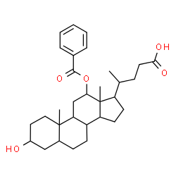 ChemSpider 2D Image | 12-(Benzoyloxy)-3-hydroxycholan-24-oic acid | C31H44O5