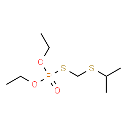 ChemSpider 2D Image | O,O-Diethyl S-[(isopropylsulfanyl)methyl] phosphorothioate | C8H19O3PS2